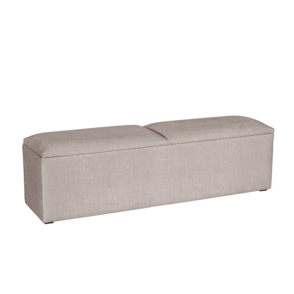 Тапицирана пейка с ракла за спалня PUZZLE 180x200 - бежов 03