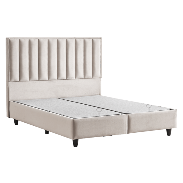 Тапицирана спалня с матрак PERRY LUX 160 x 200 - крем 01