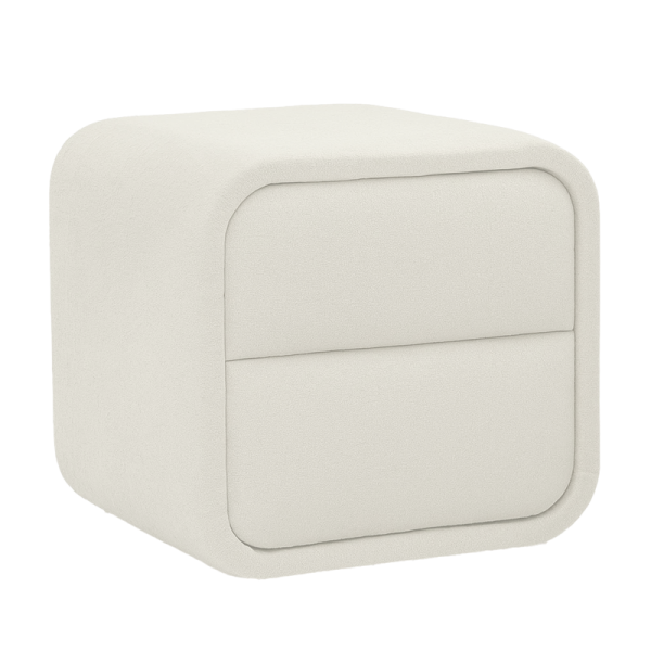 Нощно шкафче за спалня ATHENA - слонова кост SY