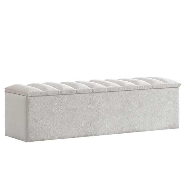 Тапицирана пейка с ракла за спалня FLORIDA -160 x 200 - крем 01