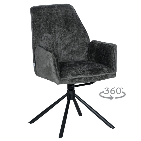 Трапезен стол PRATO - тъмносив