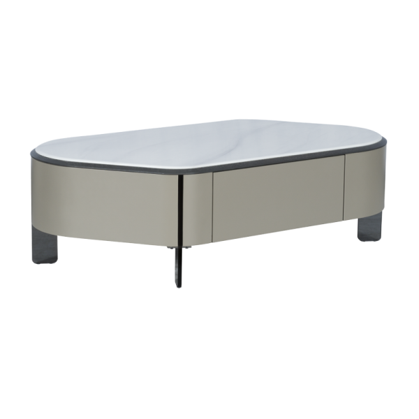 Холна маса PALMER - бял-капучино