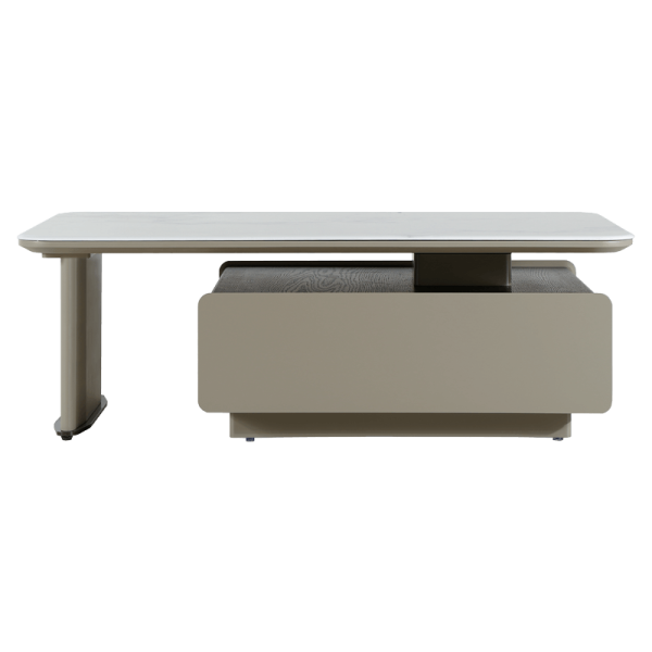 Холна маса ALIVIA - бял-капучино