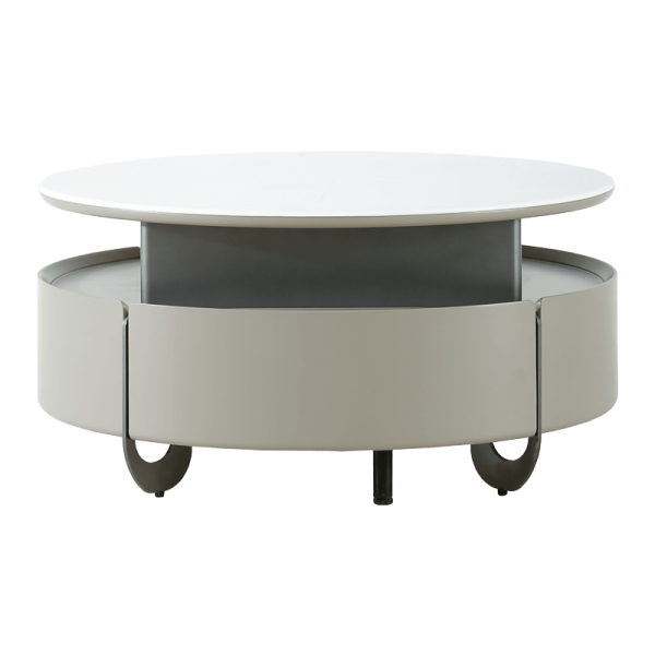 Холна маса TARIA - бял-капучино