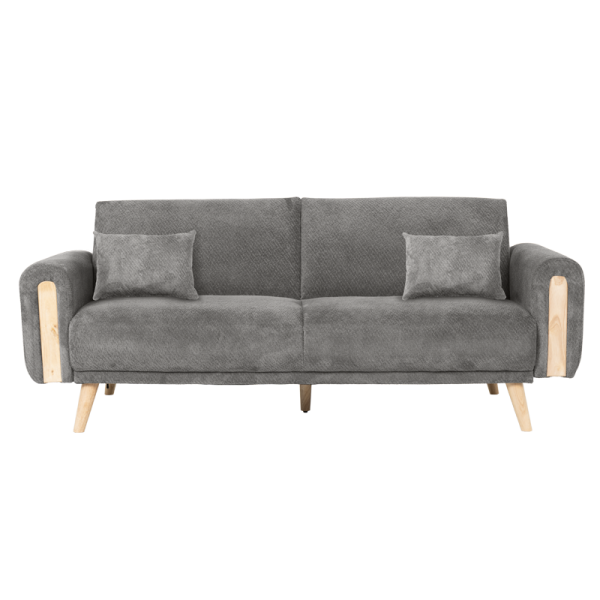 Разтегателен диван - тройка GOMA - сив Е13