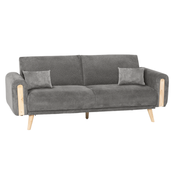 Разтегателен диван - тройка GOMA - сив Е13