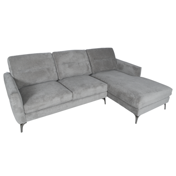 Ъглов диван INGA - сив V11