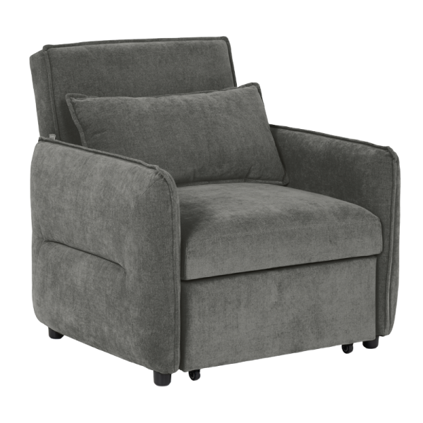 Разтегателен фотьойл AKETI - тъмносив М18