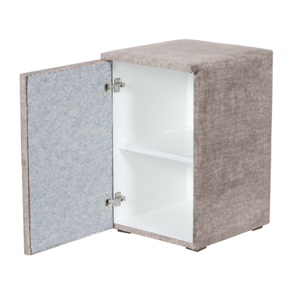 Нощно шкафче за спалня PUZZLE ляво - бежов 03