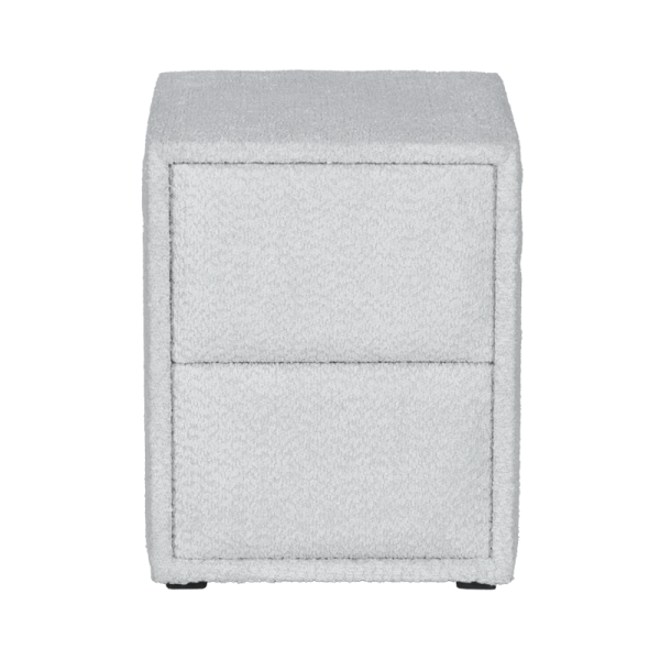 Нощно шкафче за спалня COMO - сребърен AN