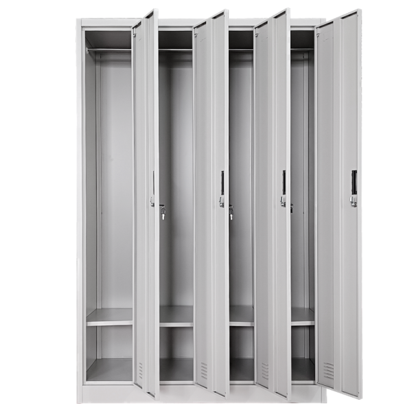 Метален шкаф Carmen CR-1242-4 J - сив