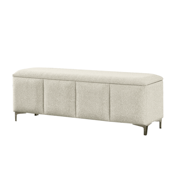 Тапицирана пейка с ракла за спалня I SLEEP 160 x 200 - шампанско 318