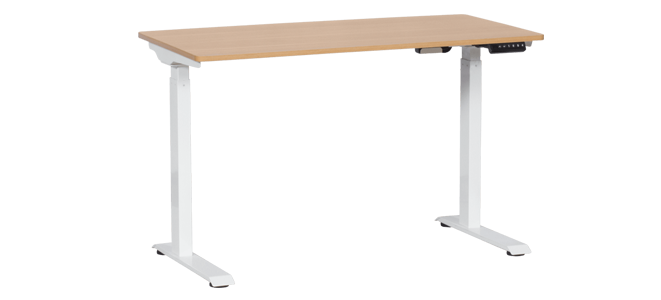 Ергономично бюро с регулиране на височината Carmen CR-119 - бук-бял
