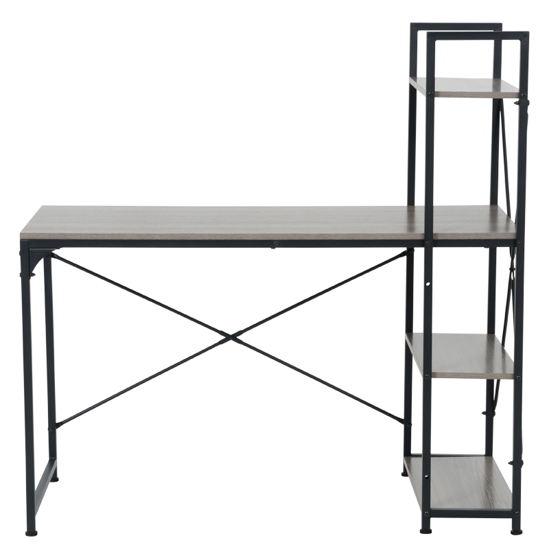 Бюро с етажерка TUZLA - сив дъб