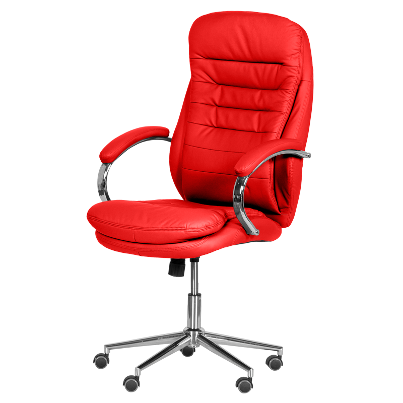 Президентски офис стол Carmen 6113-1 - червен