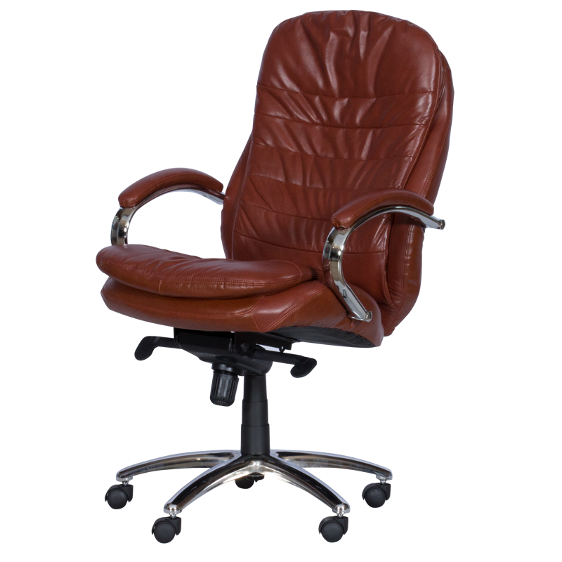 Президентски офис стол Carmen 8113-1 - искрящо кафяв