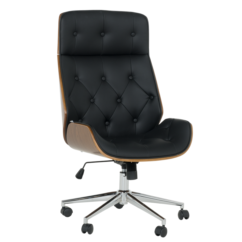 Офис кресло Carmen 6407 - орех-черен