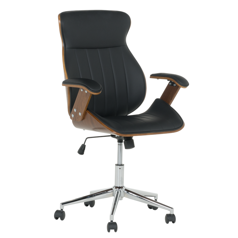 Президентски офис стол Carmen 6408 - орех-черен