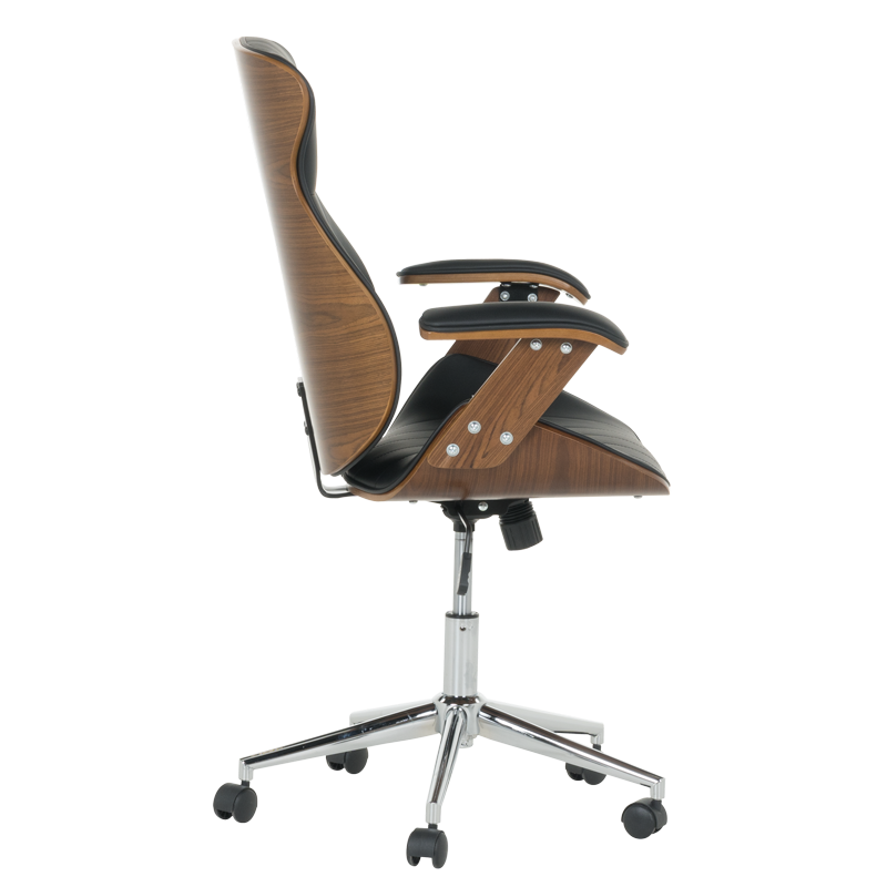 Президентски офис стол Carmen 6408 - орех-черен