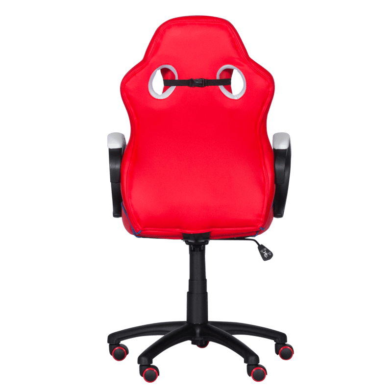 Геймърски стол с футболни мотиви Carmen 6300 - червено-бял