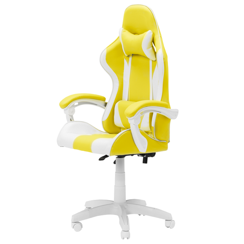 Геймърски стол Carmen 6311 - бял - жълт