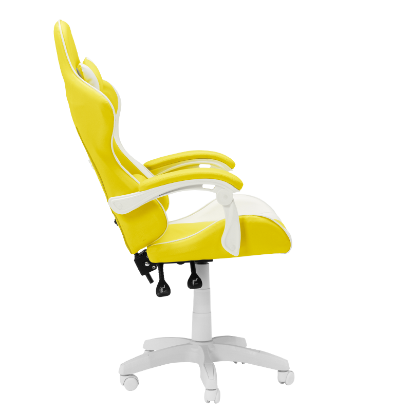 Геймърски стол Carmen 6311 - бял - жълт