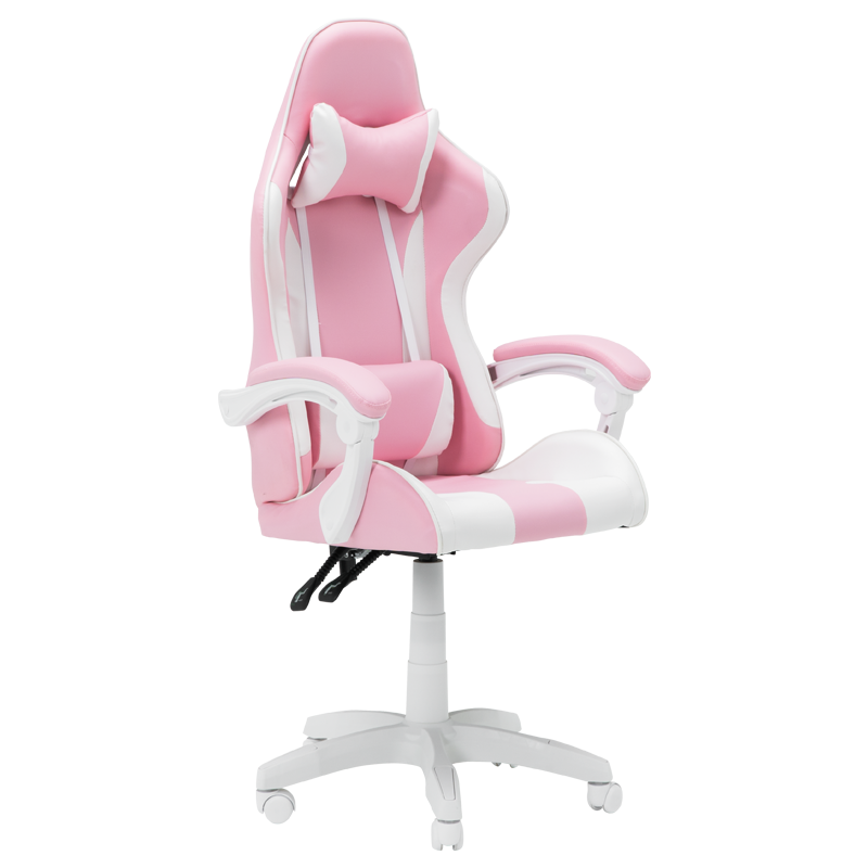 Геймърски стол Carmen 6311 - бял - розов