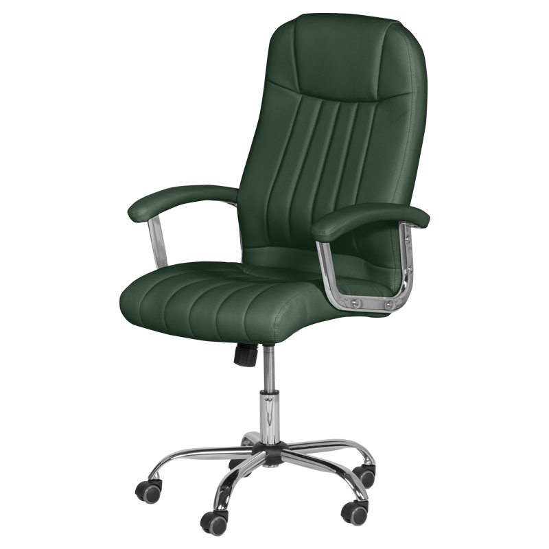 Президентски офис стол Carmen 6181 - маслено зелен