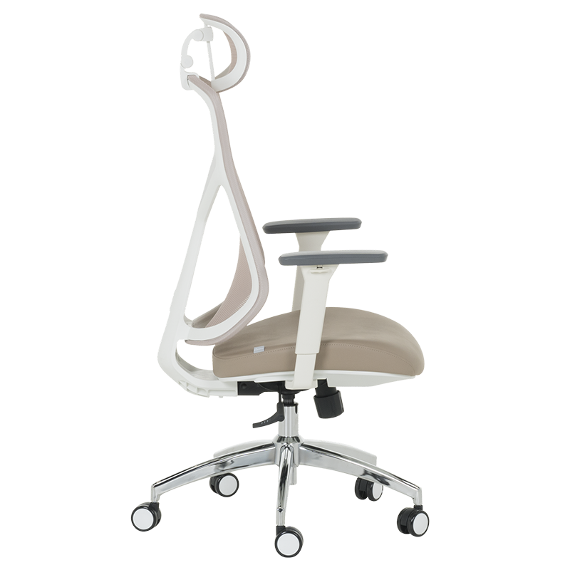 Ергономичен стол Carmen 7901 W еко кожа - кафе