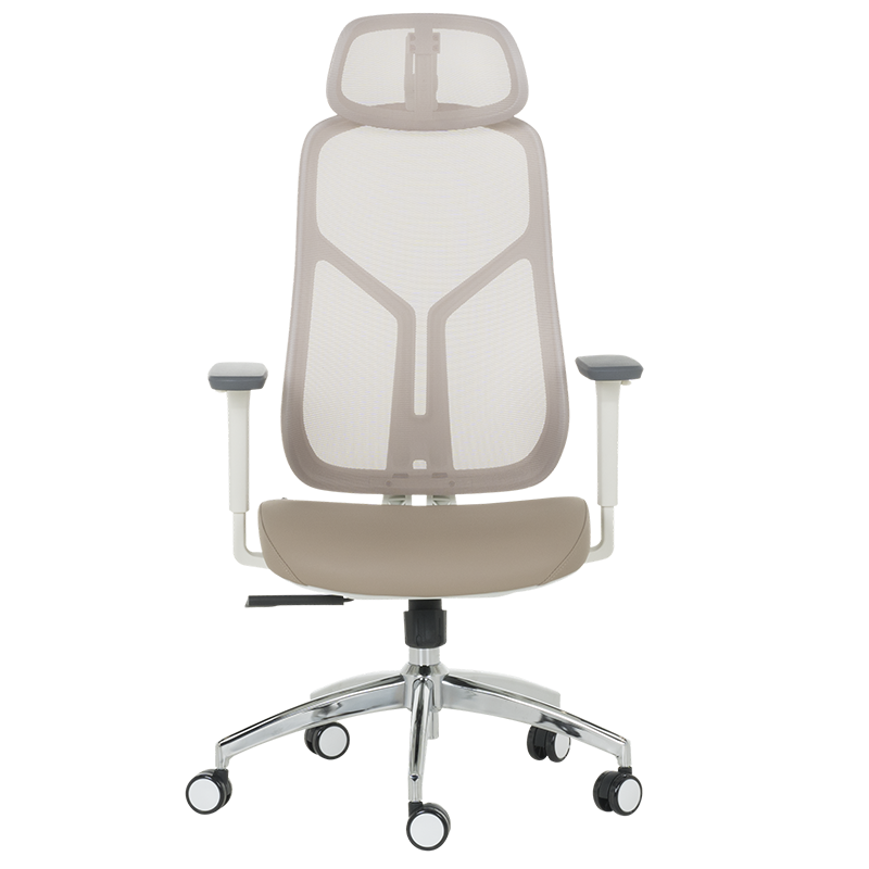 Ергономичен стол Carmen 7901 W еко кожа - кафе