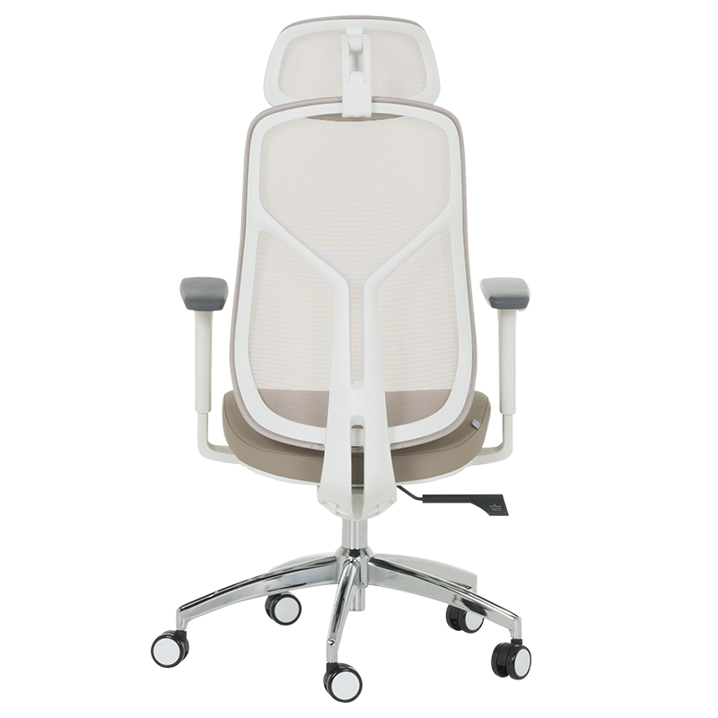 Ергономичен стол Carmen 7901 W еко кожа - кафе