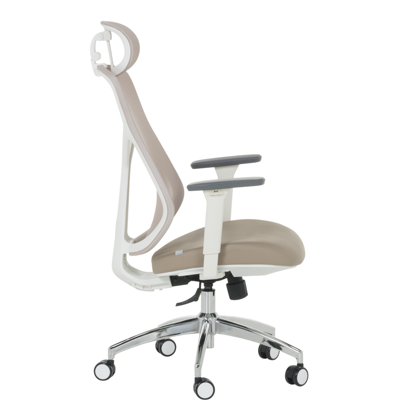 Ергономичен стол Carmen 7901 W еко кожа - кафе