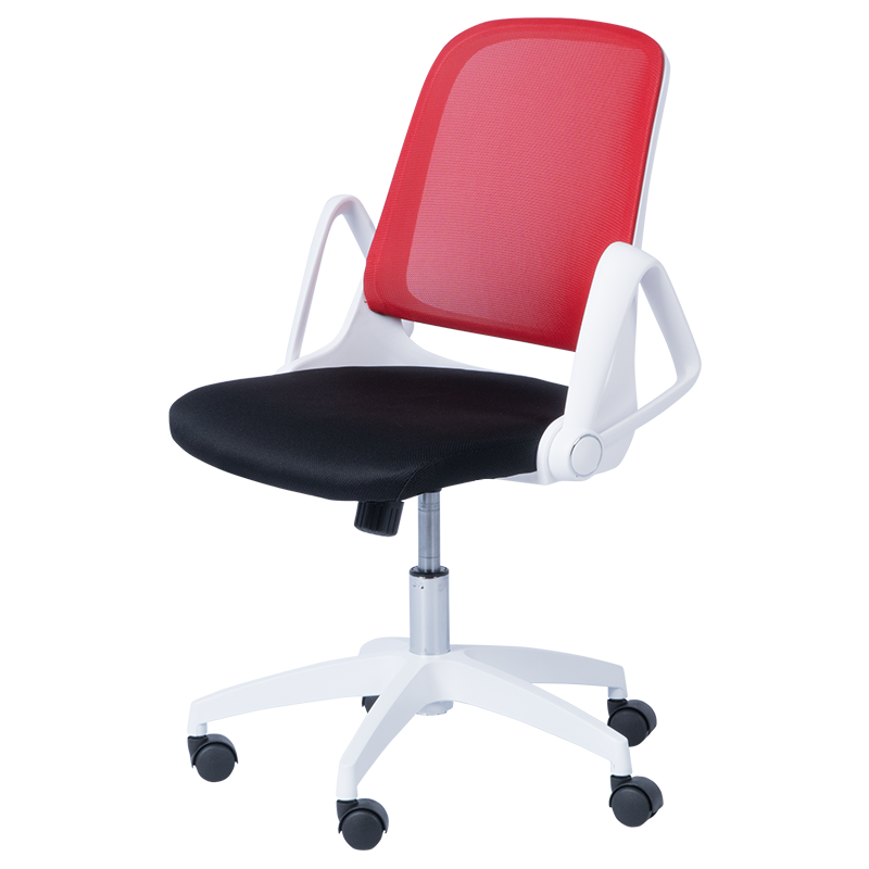 Работен стол Carmen 7033 - червено - черен