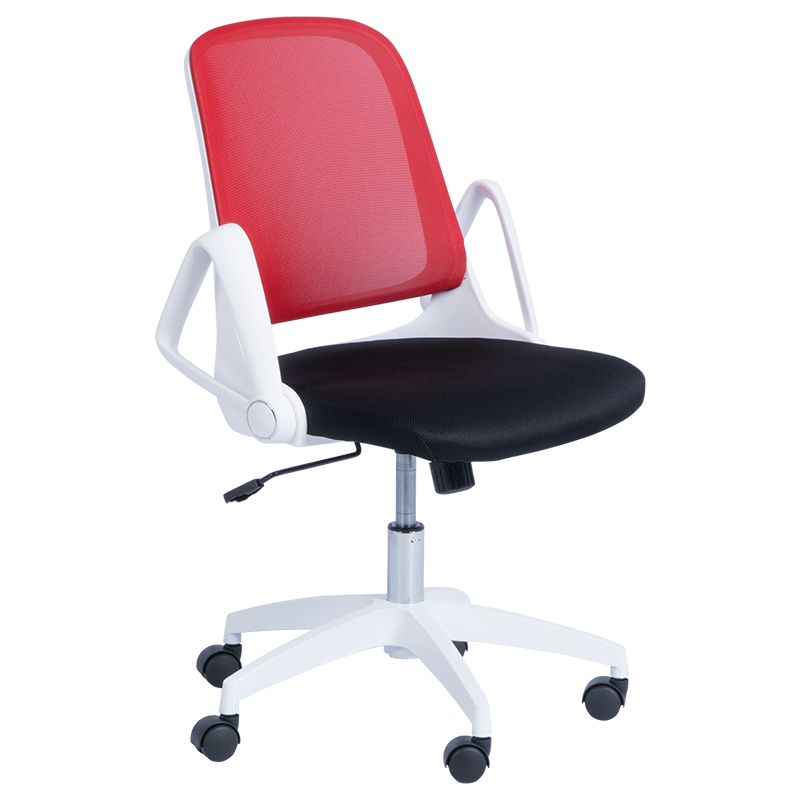 Работен стол Carmen 7033 - червено - черен