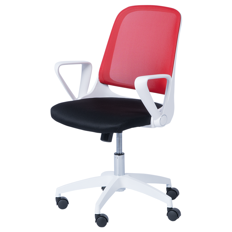 Работен стол Carmen 7033 - червено - черен