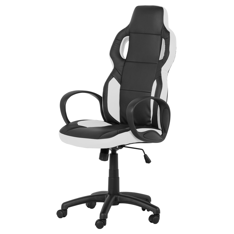 Геймърски стол Carmen 7510 - черно-бял