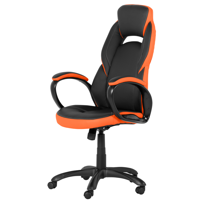 Геймърски стол Carmen 7511 - черно-оранжев