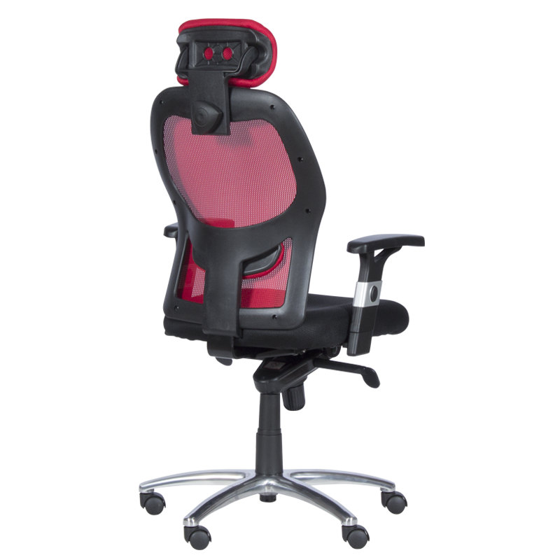 Ергономичен стол Carmen 7520 - черен - червен