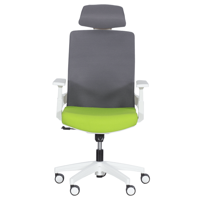 Президентски офис стол Carmen 7546 - зелен-сив