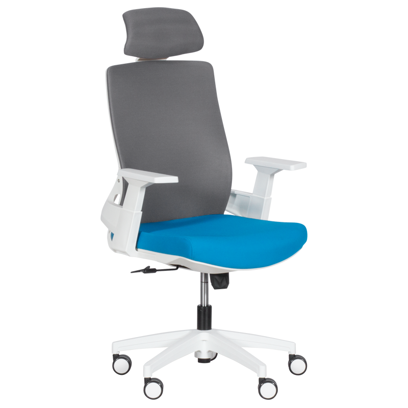 Президентски офис стол Carmen 7546 - син-сив