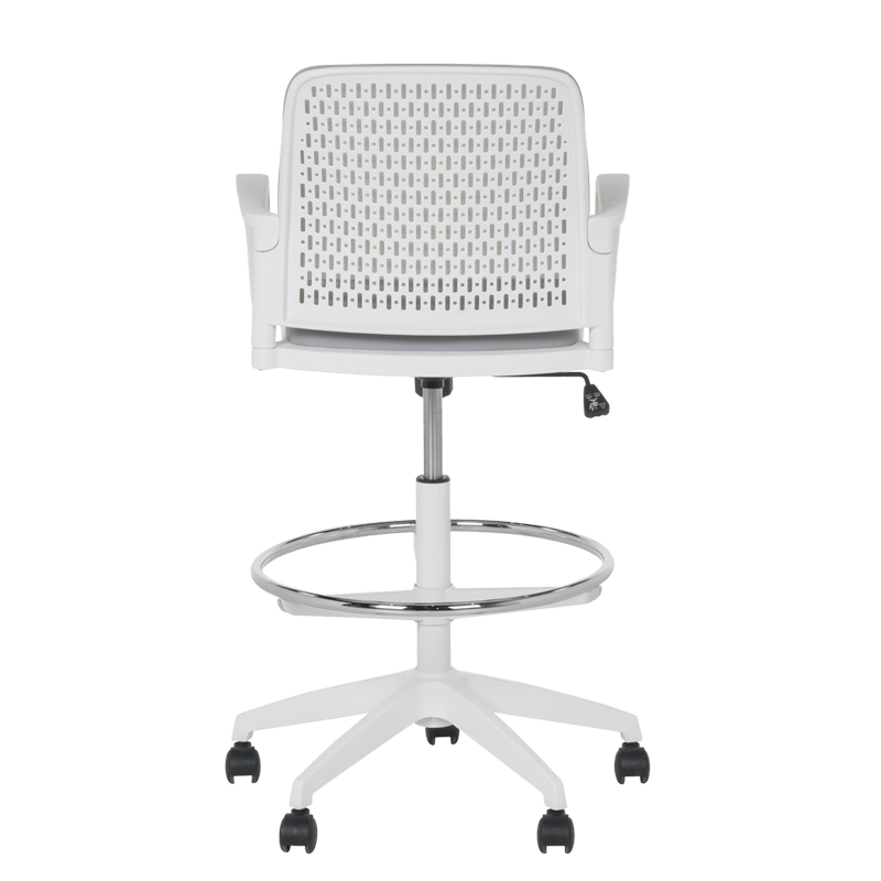 Работен офис стол Carmen 7556 W - светлосив