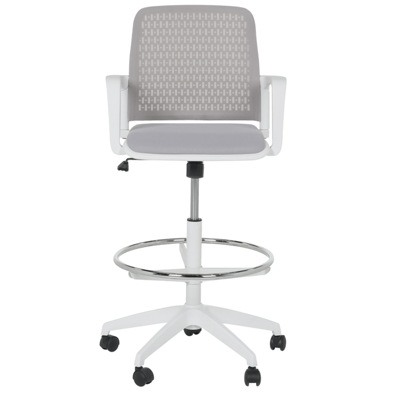 Работен офис стол Carmen 7556 W - светлосив