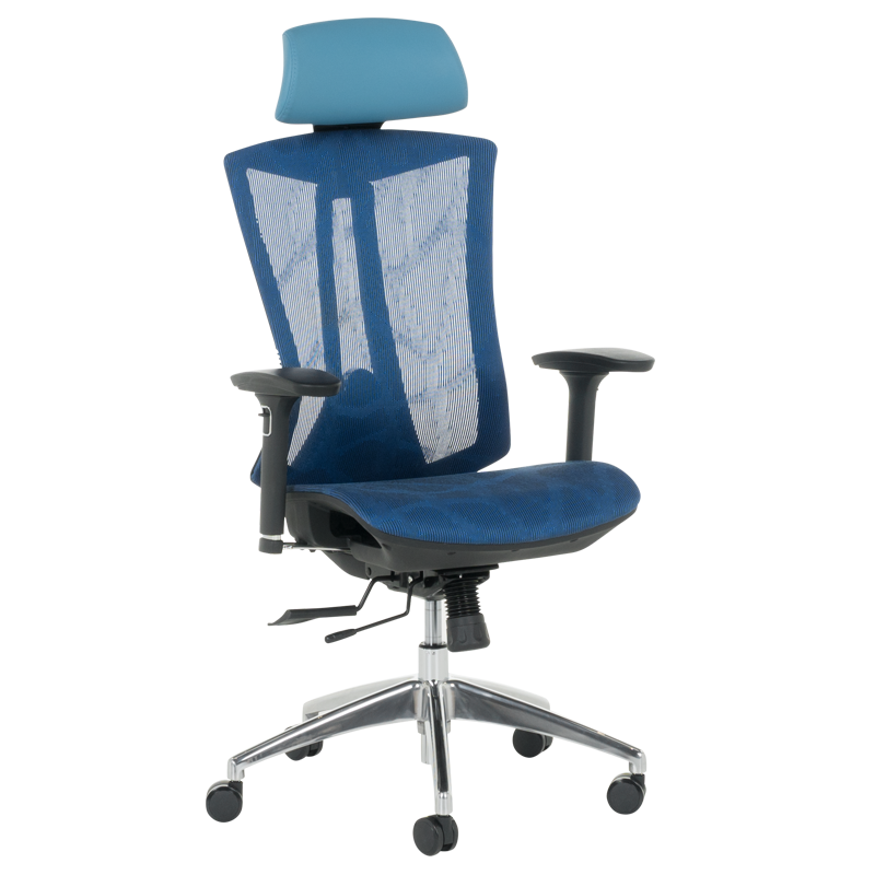 Ергономичен стол Carmen 7577 - син