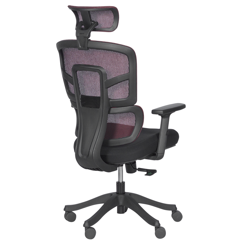 Ергономичен стол Carmen 7582 - червен-черен