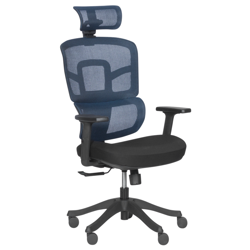 Ергономичен стол Carmen 7582 - син-черен