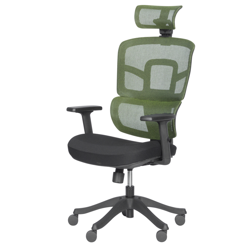 Ергономичен стол Carmen 7582 - зелен-черен