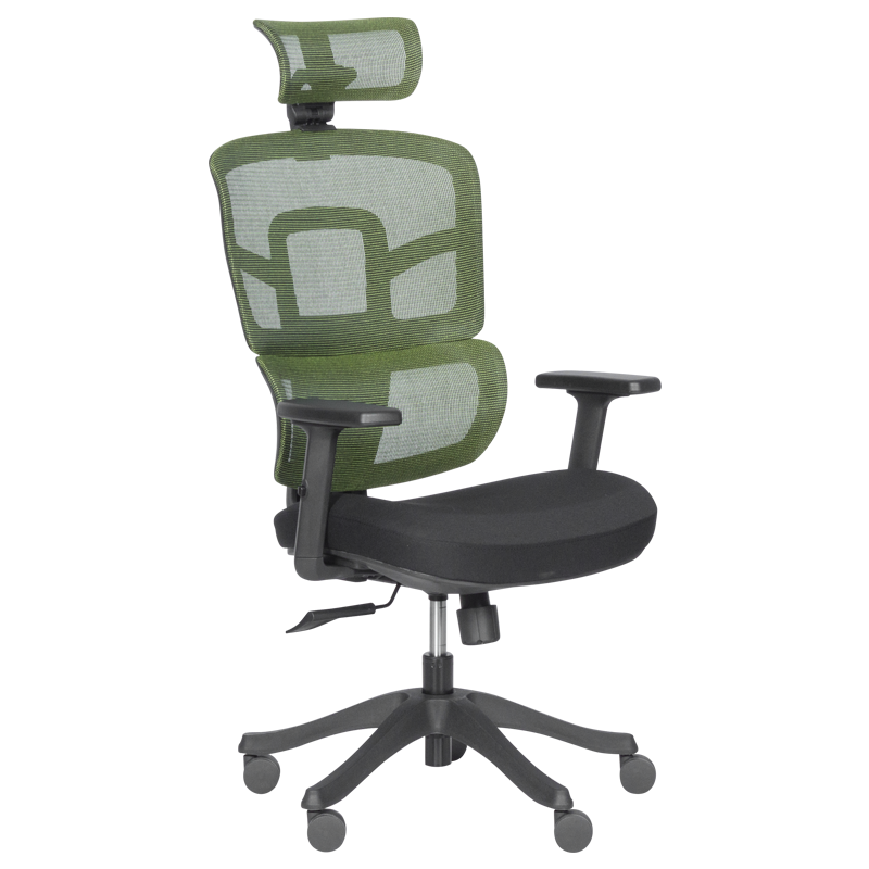 Ергономичен стол Carmen 7582 - зелен-черен