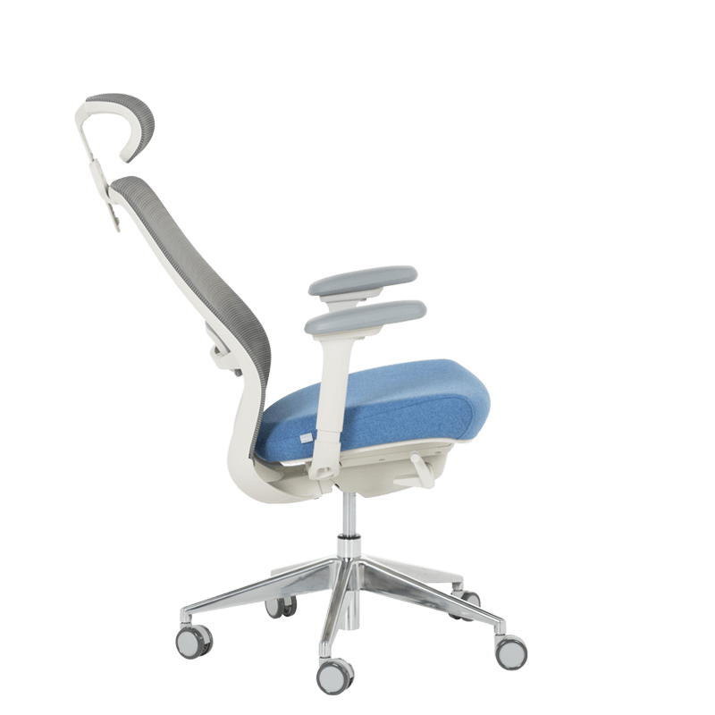 Ергономичен стол GLAND - син-сив