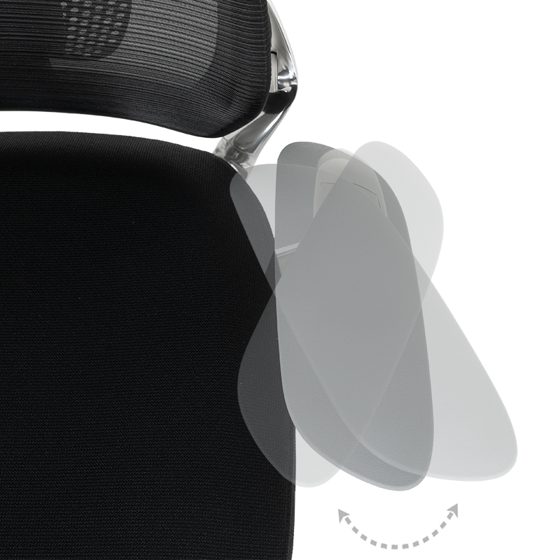 Ергономичен стол VAUD W - черен