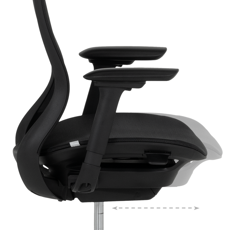 Ергономичен стол STANS - черен